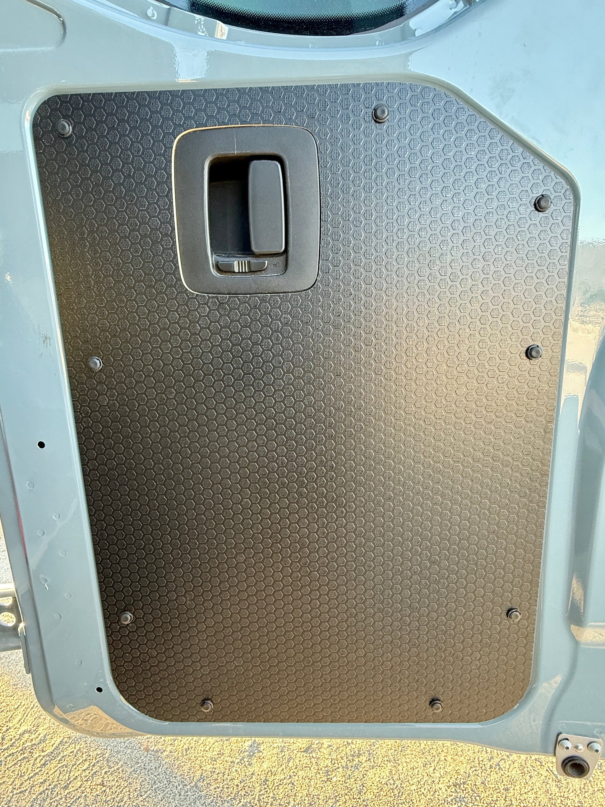 Sprinter Rear Door Panels – Set of Black-Hex (2019+) Weekender Outdoors