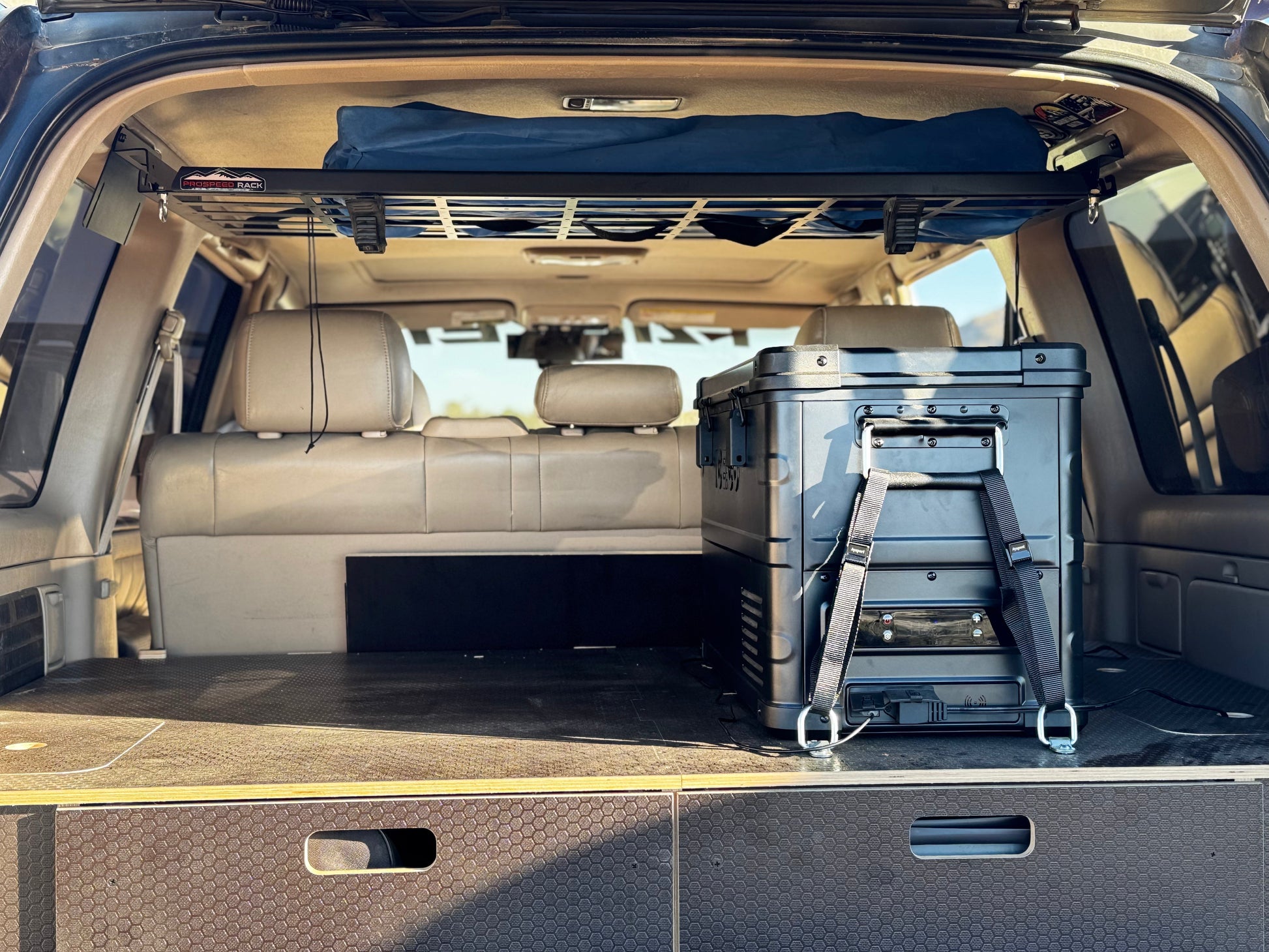 Land Cruiser 100 | Dual Drawer Storage System & Bed Platform | 1998–2007 Toyota Solid Wood Worx