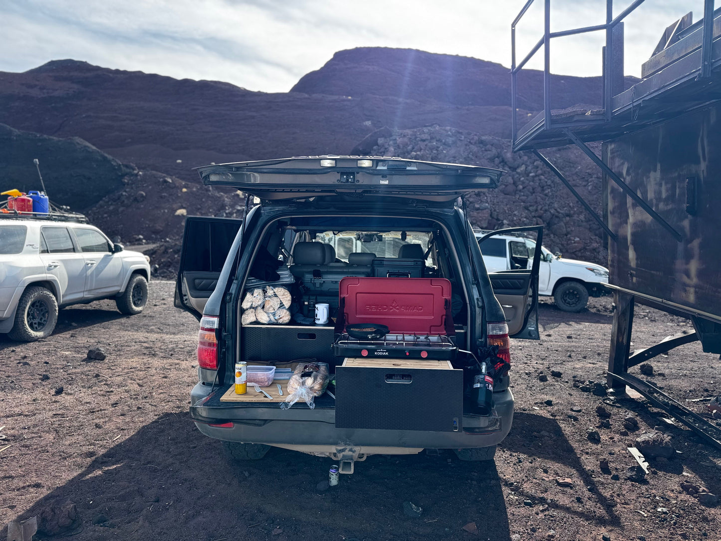 Land Cruiser 100 | Dual Drawer Storage System & Bed Platform | 1998–2007 Toyota Solid Wood Worx