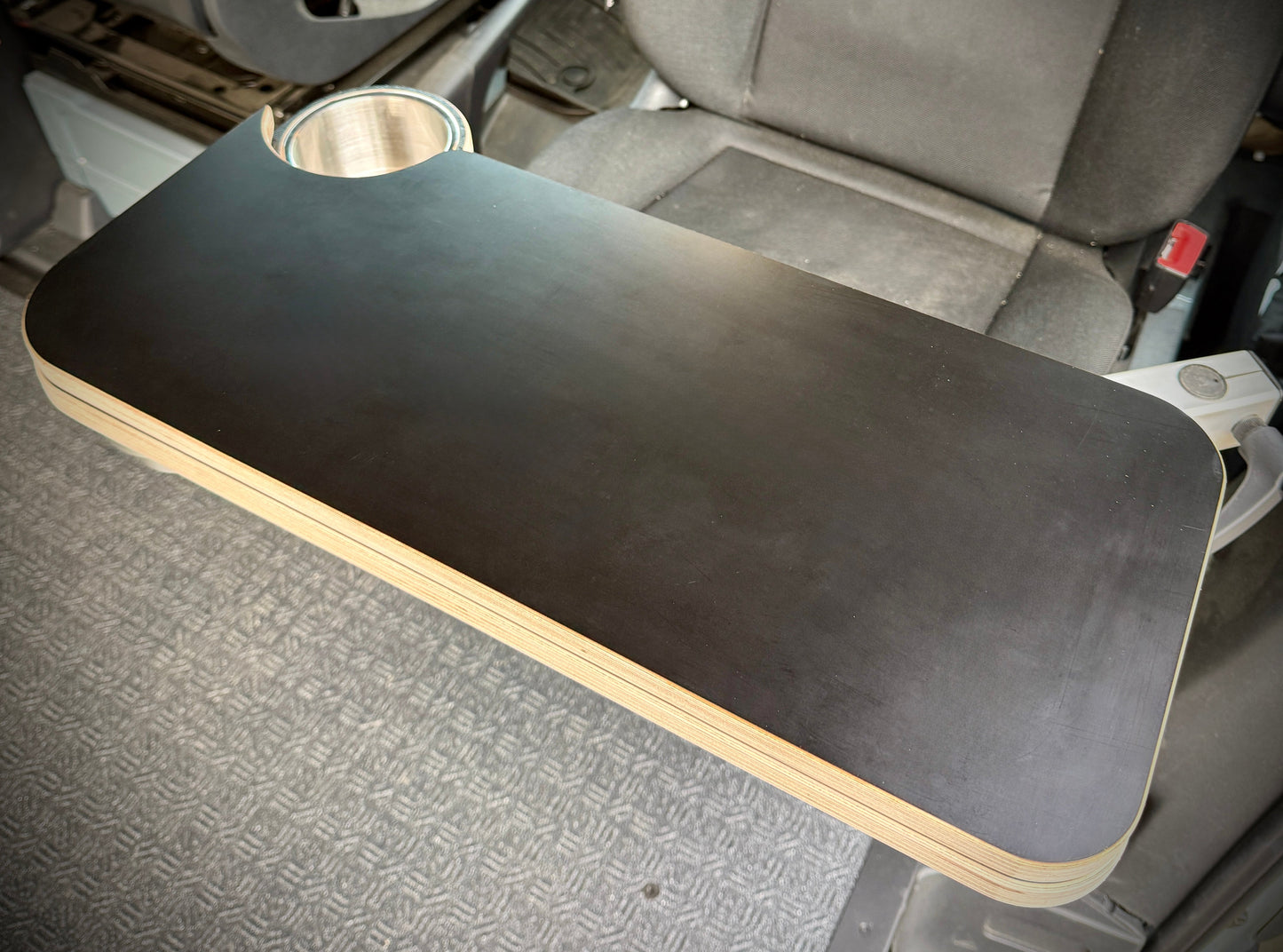 Hex-Duo Folding Black Hex Lagun Table 3/4" For Camper Vans and RVs