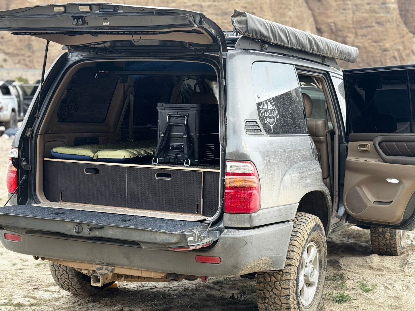 Land Cruiser 100 | Dual Drawer Storage System & Bed Platform | 1998–2007 Toyota Solid Wood Worx