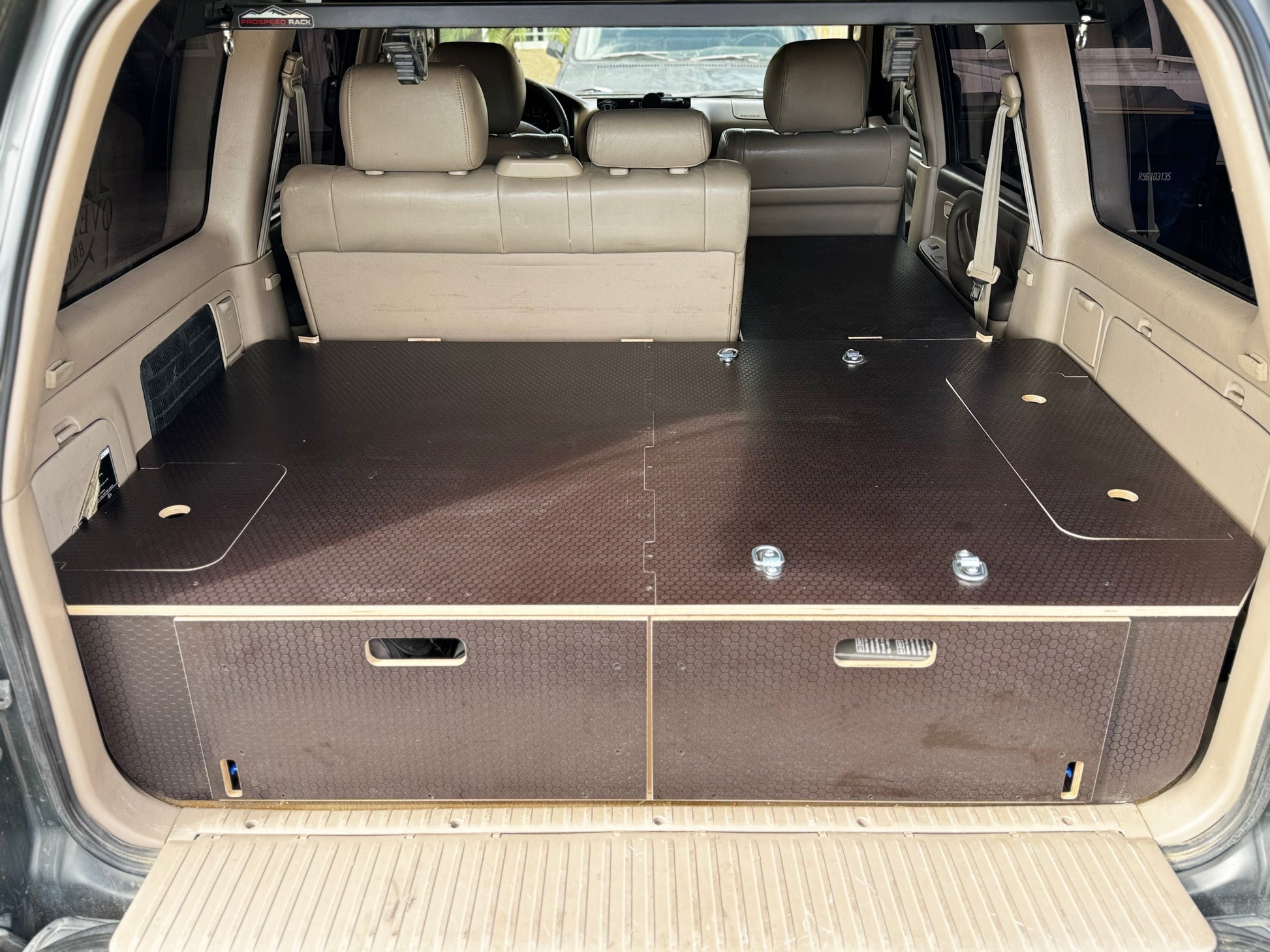 Land Cruiser 100 | Dual Drawer Storage System & Bed Platform | 1998–2007 Toyota Solid Wood Worx