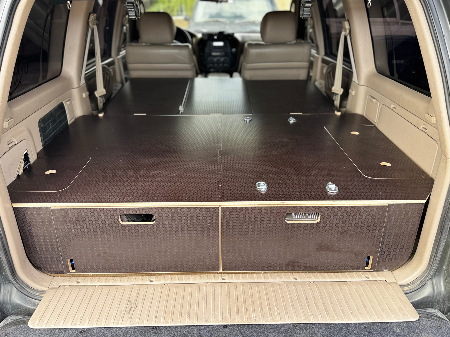 Land Cruiser 100 | Dual Drawer Storage System & Bed Platform | 1998–2007 Toyota Solid Wood Worx