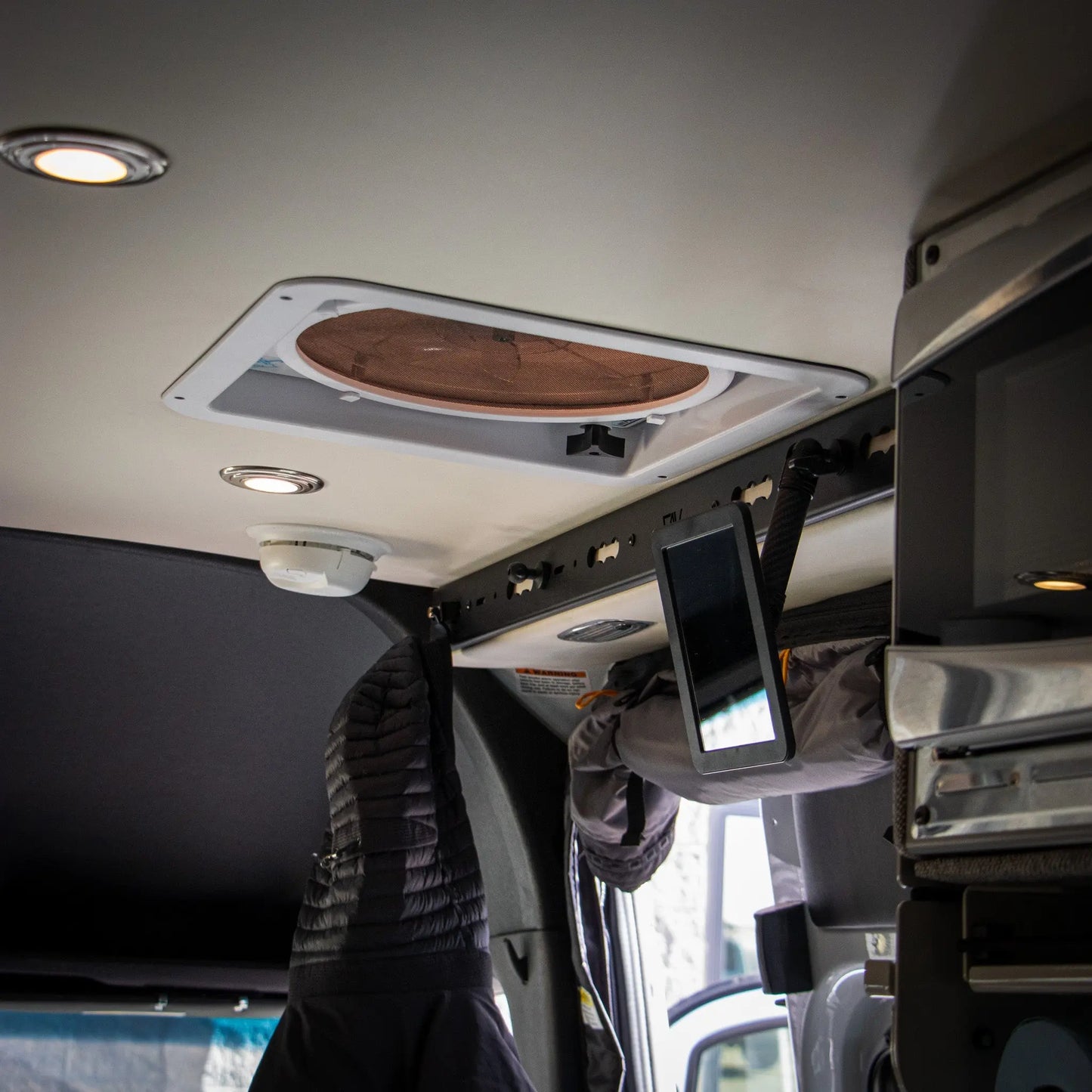 L-Track PRO for Overhead Sliding Door for Storyteller Overland Mode w/Magnetic Mirror Canyon Adventure Vans