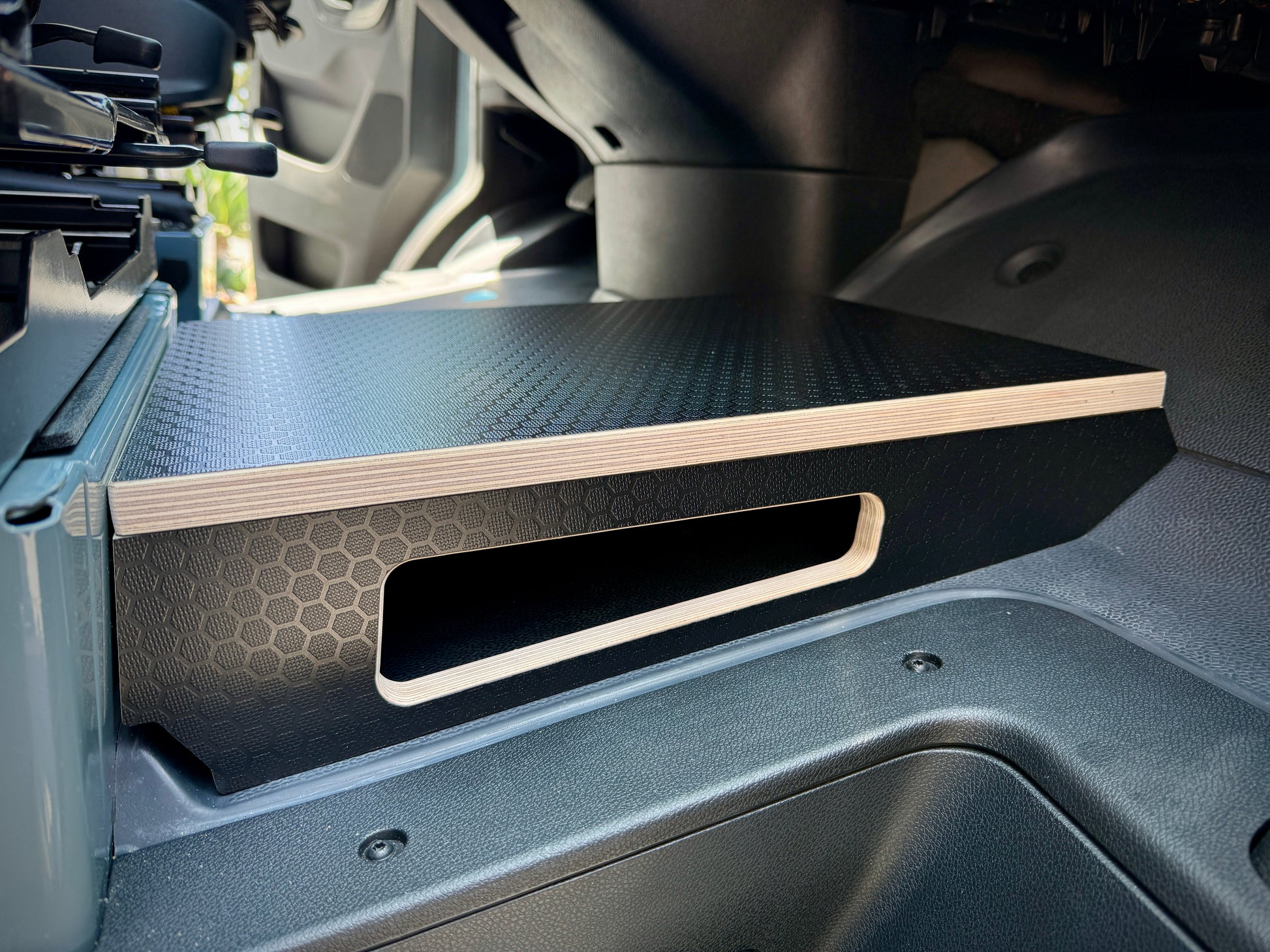 Mercedes-Benz Sprinter Black Hex Passenger Foot Platform Camper Van Stool Weekender Outdoors