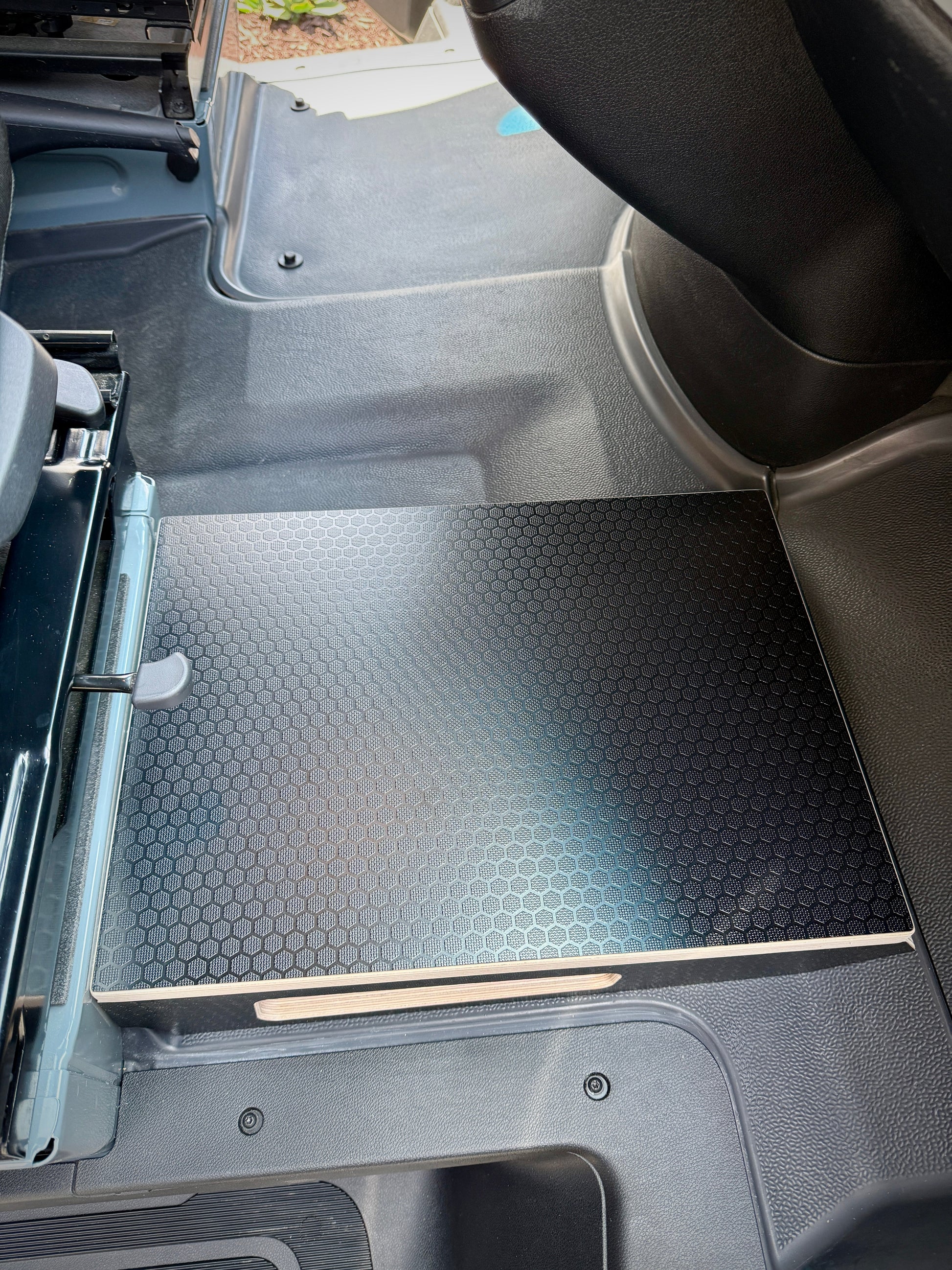 Mercedes-Benz Sprinter Black Hex Passenger Foot Platform Camper Van Stool Weekender Outdoors