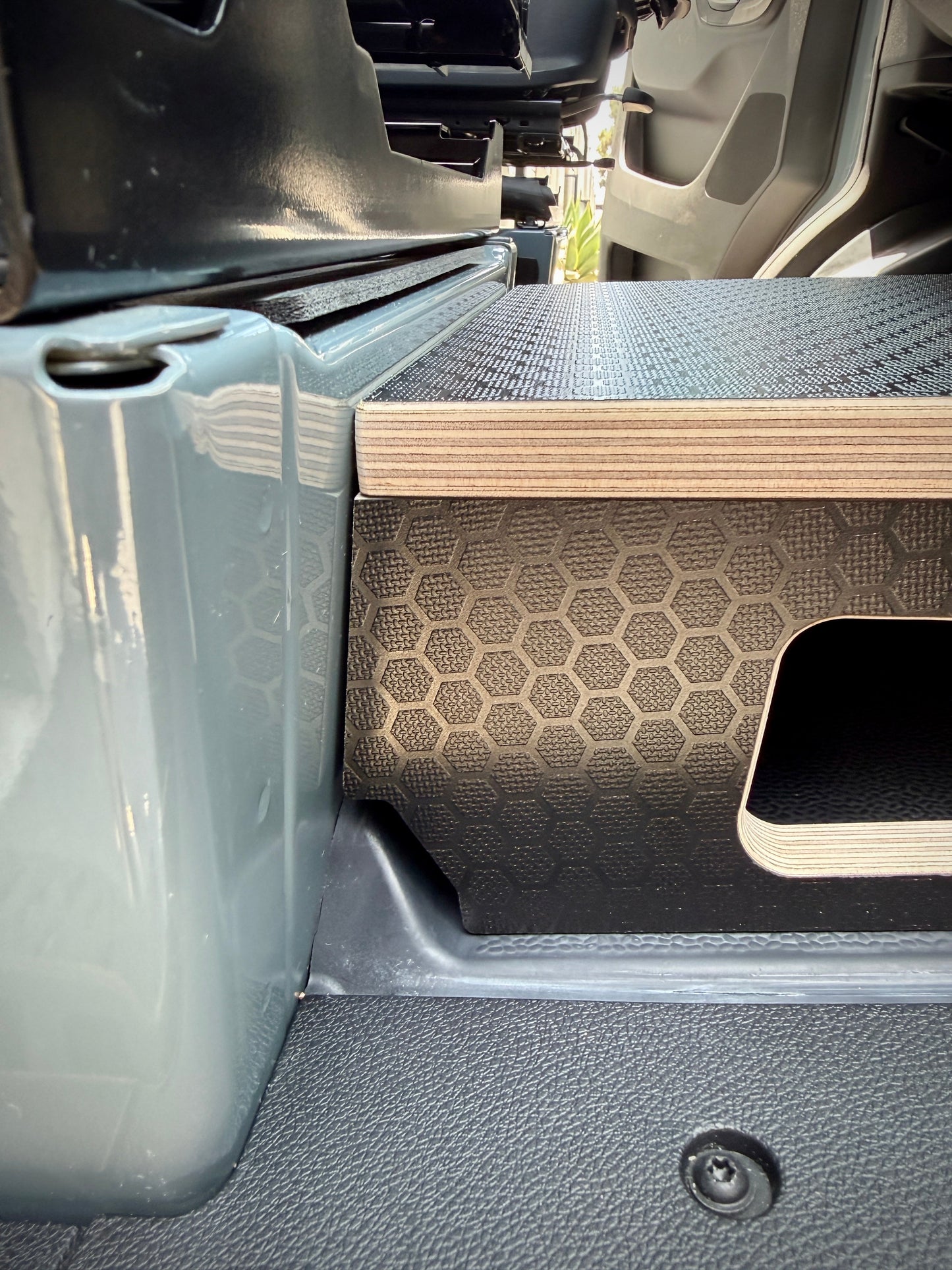 Mercedes-Benz Sprinter Black Hex Passenger Foot Platform Camper Van Stool Weekender Outdoors