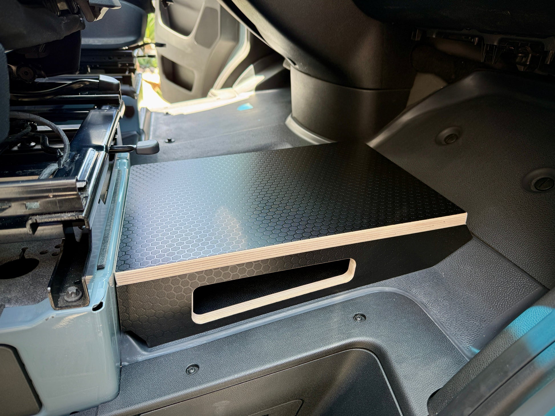 Mercedes-Benz Sprinter Black Hex Passenger Foot Platform Camper Van Stool Weekender Outdoors
