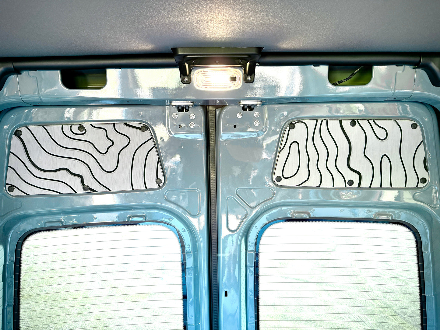Sprinter Rear Door Panels – Set of Topo Design (2007+)