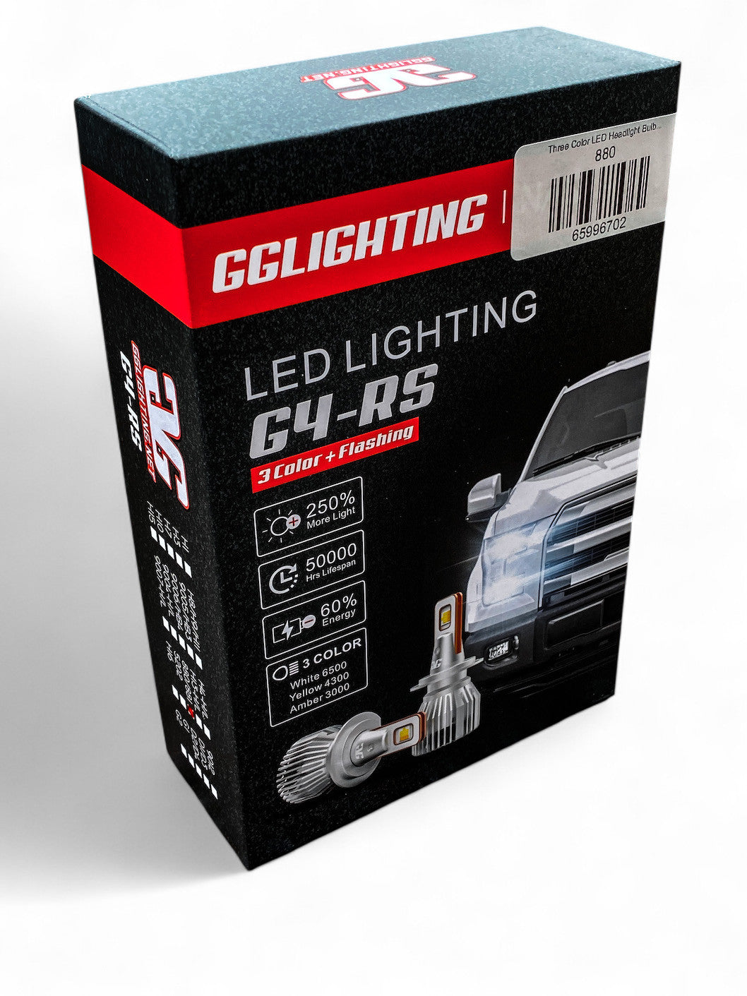 G4-RS 3 Color LED Headlight Bulbs White/Yellow/Amber GGLighting