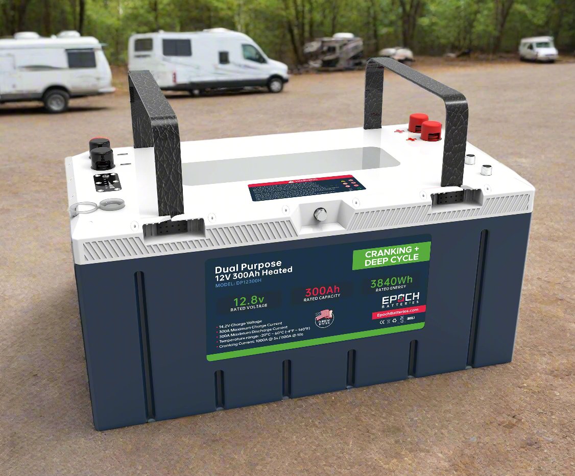12V 300Ah Cranking & Deep Cycle Lithium Battery (Dual Purpose) - Pro Series Epoch Batteries