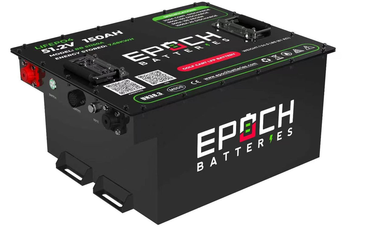 48V 150Ah Golf Cart Battery Complete Kit - Lithium (LiFePO4) Epoch Batteries
