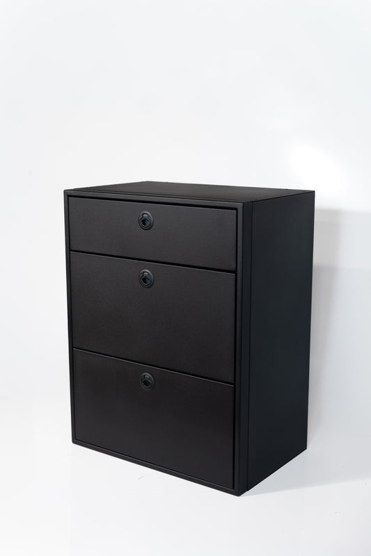 28" Three Drawer Base Cabinet - Shallow