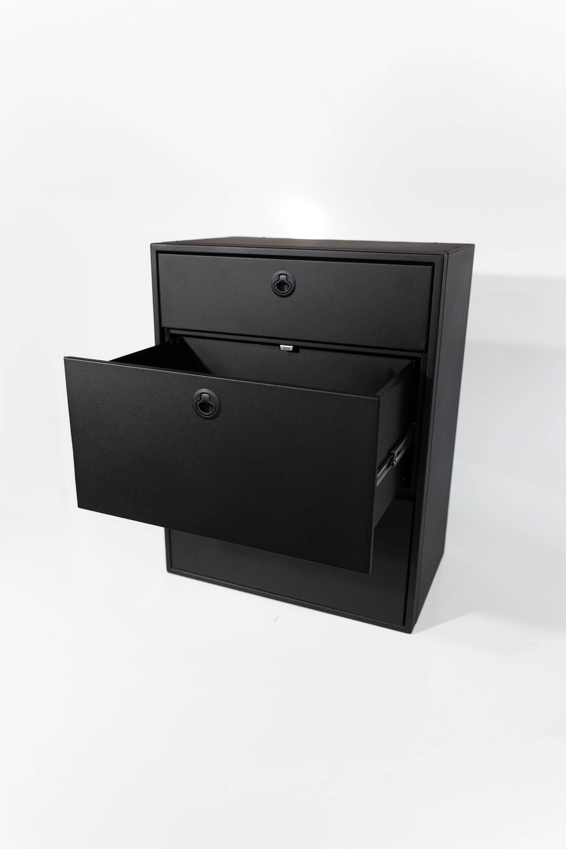 28" Three Drawer Base Cabinet - Shallow Van Wife Components