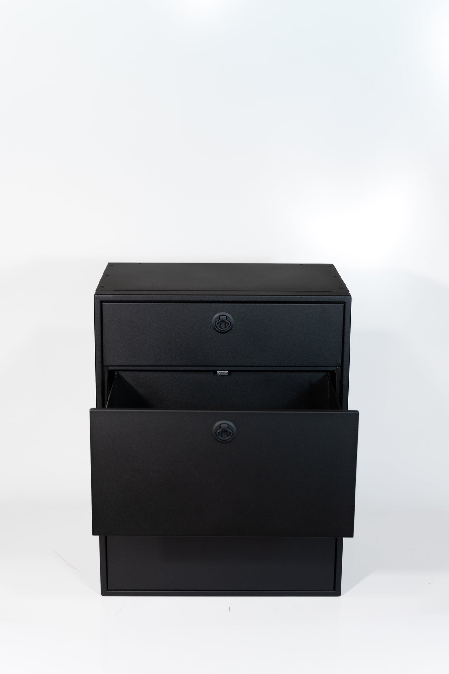 28" Three Drawer Base Cabinet - Shallow