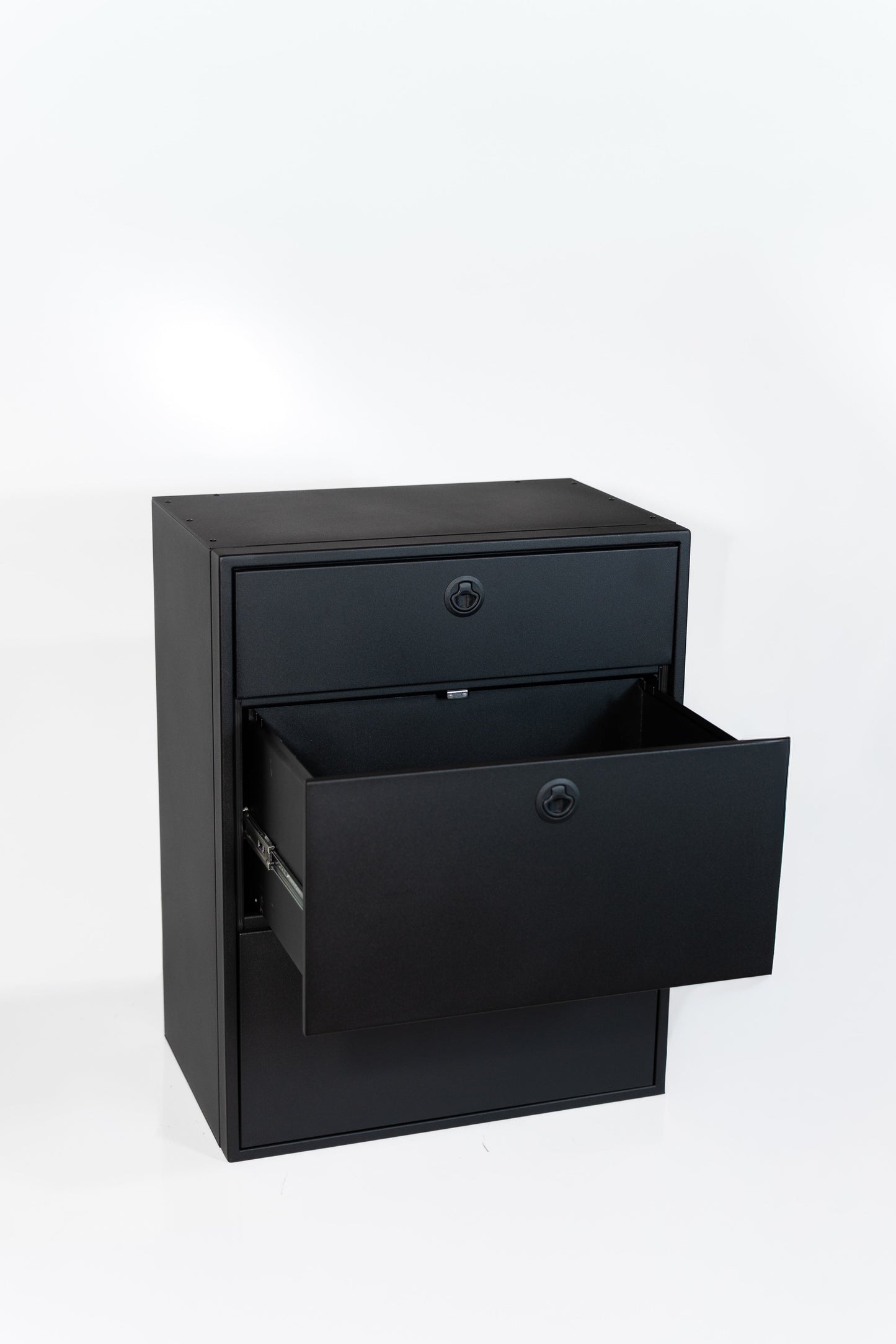28" Three Drawer Base Cabinet - Shallow Van Wife Components