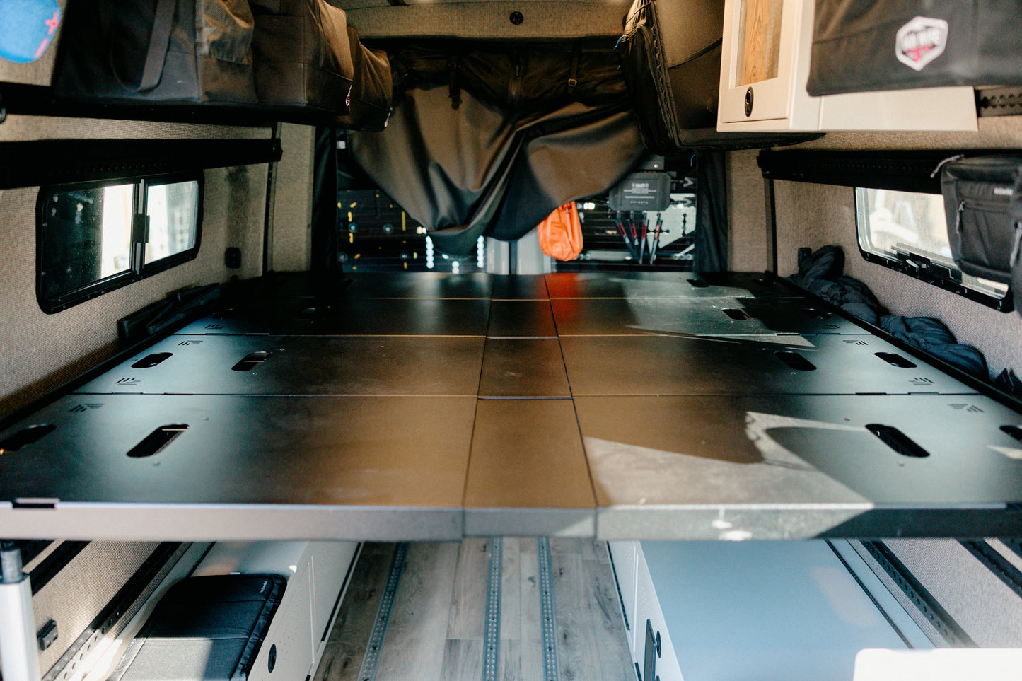 75" Double Bed Rail with Base Channel System Van Wife Components