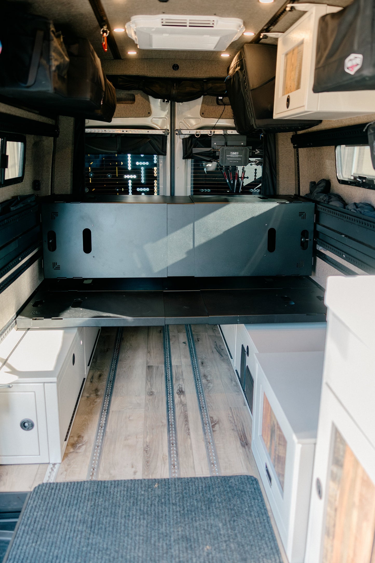 75" Double Bed Rail with Base Channel System Van Wife Components