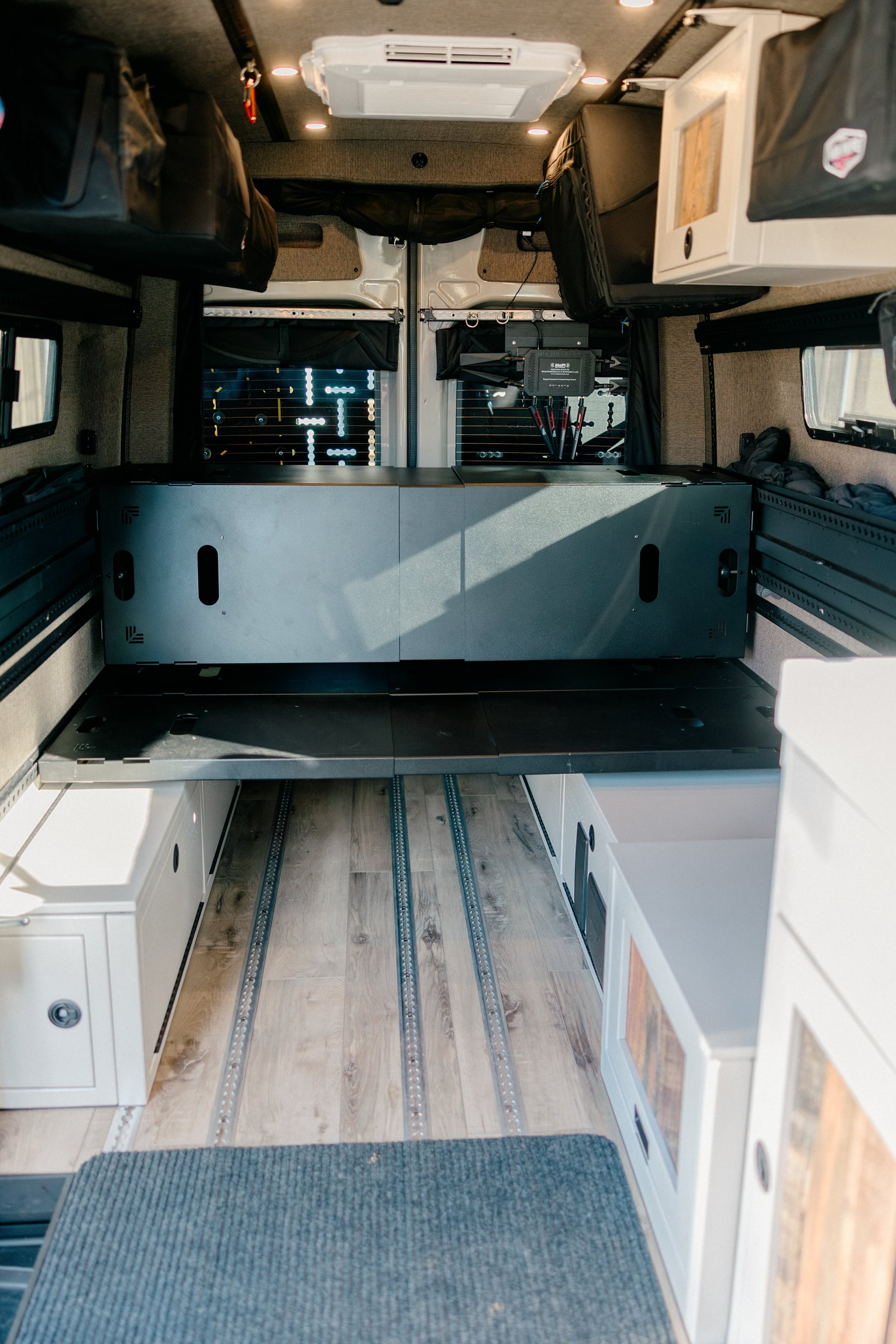 75" Double Bed Rail with Base Channel System Van Wife Components