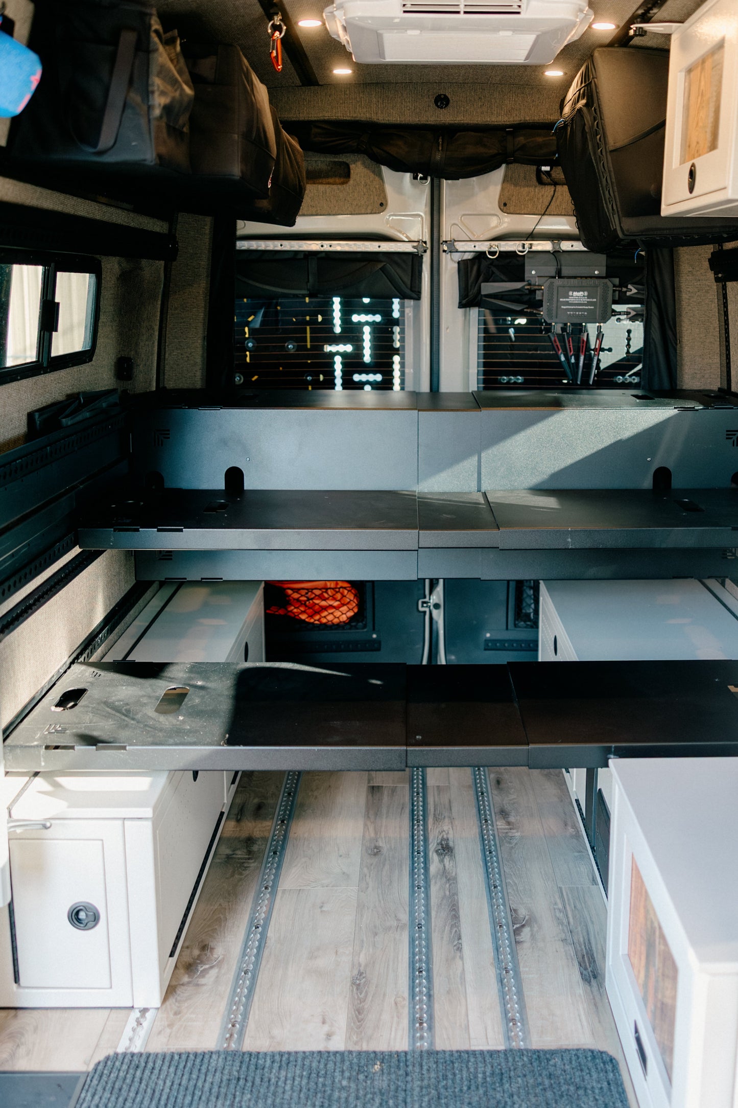 75" Double Bed Rail with Base Channel System Van Wife Components