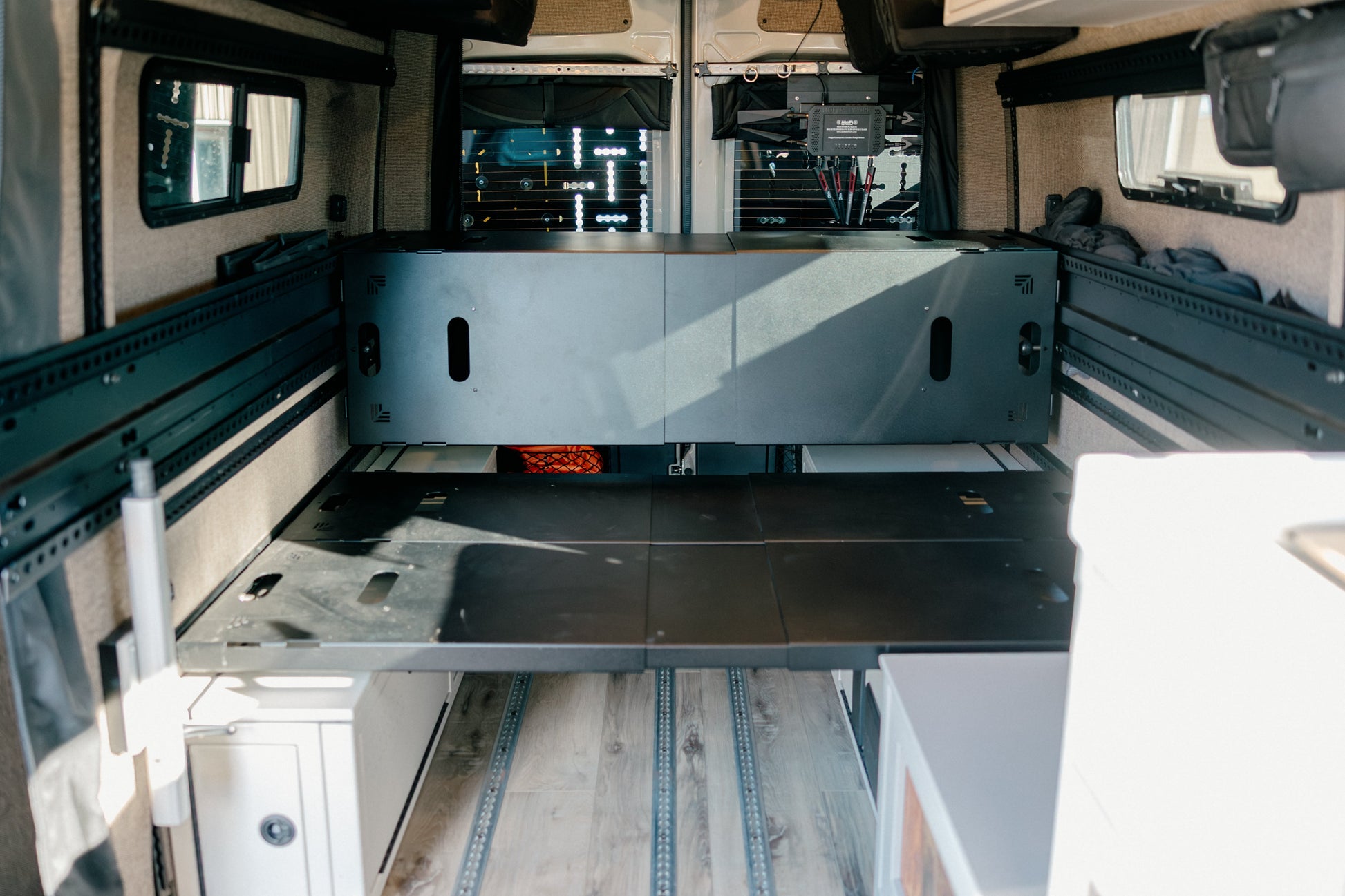 75" Double Bed Rail with Base Channel System Van Wife Components