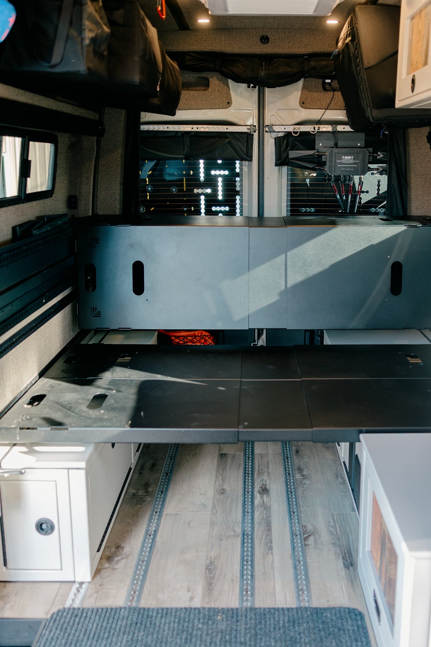 75" Double Bed Rail with Base Channel System Van Wife Components