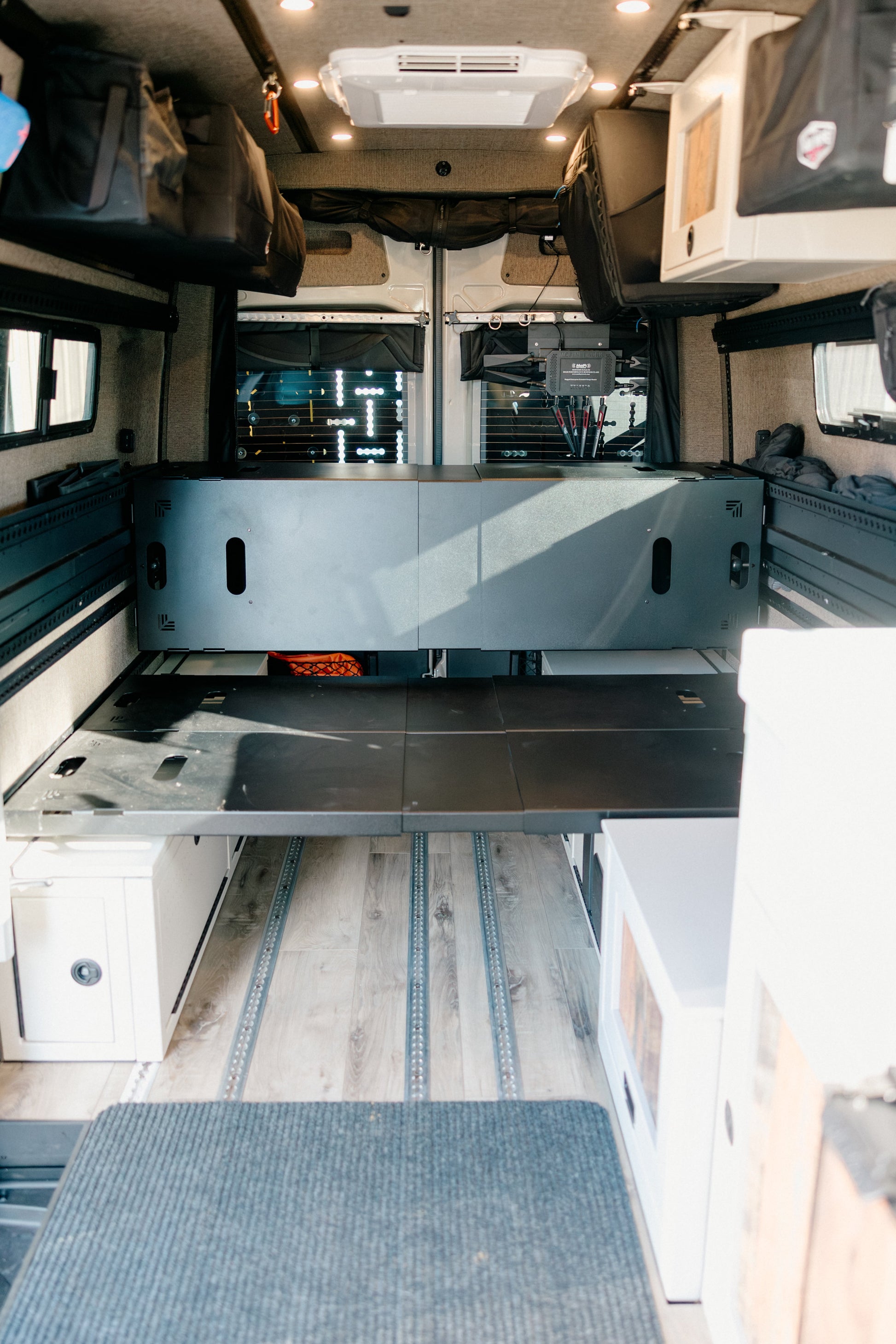 75" Double Bed Rail with Base Channel System Van Wife Components