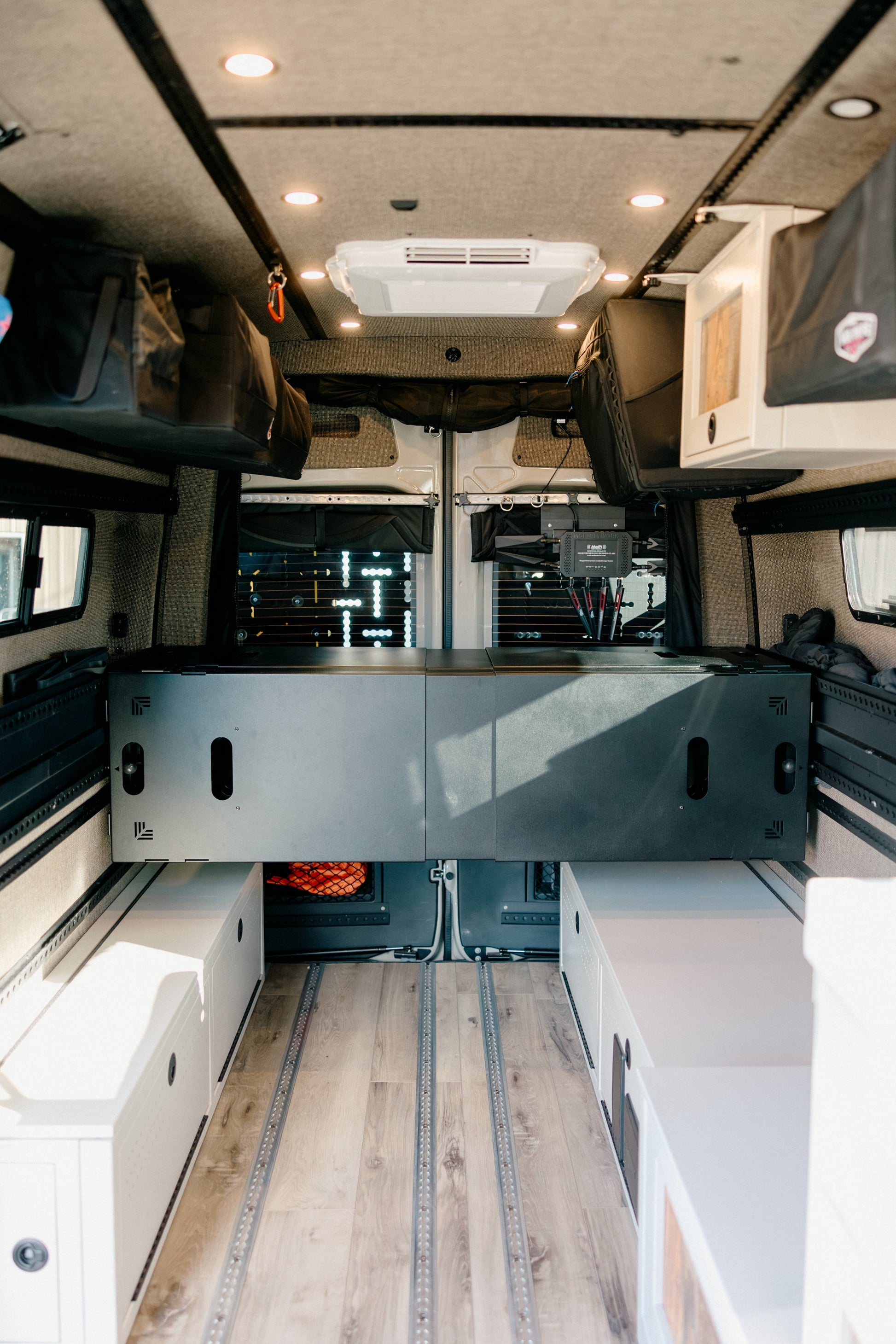 75" Double Bed Rail with Base Channel System Van Wife Components