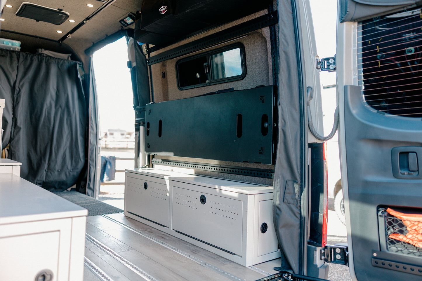 75" Double Bed Rail with Base Channel System Van Wife Components