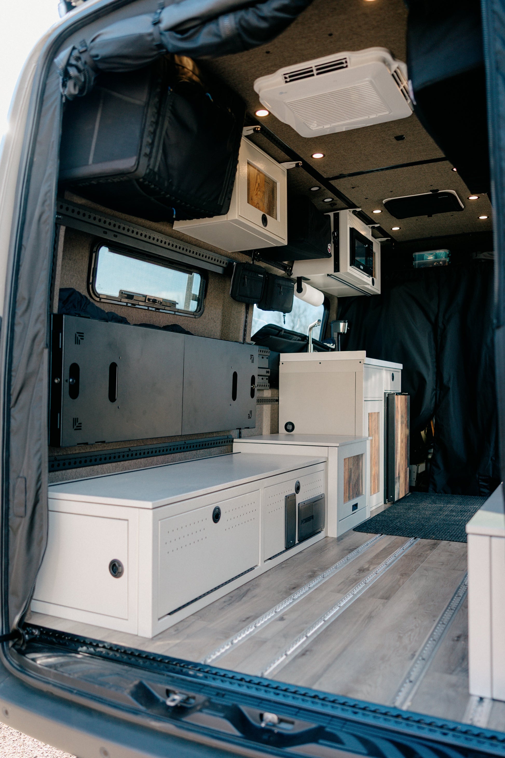 75" Double Bed Rail with Base Channel System Van Wife Components