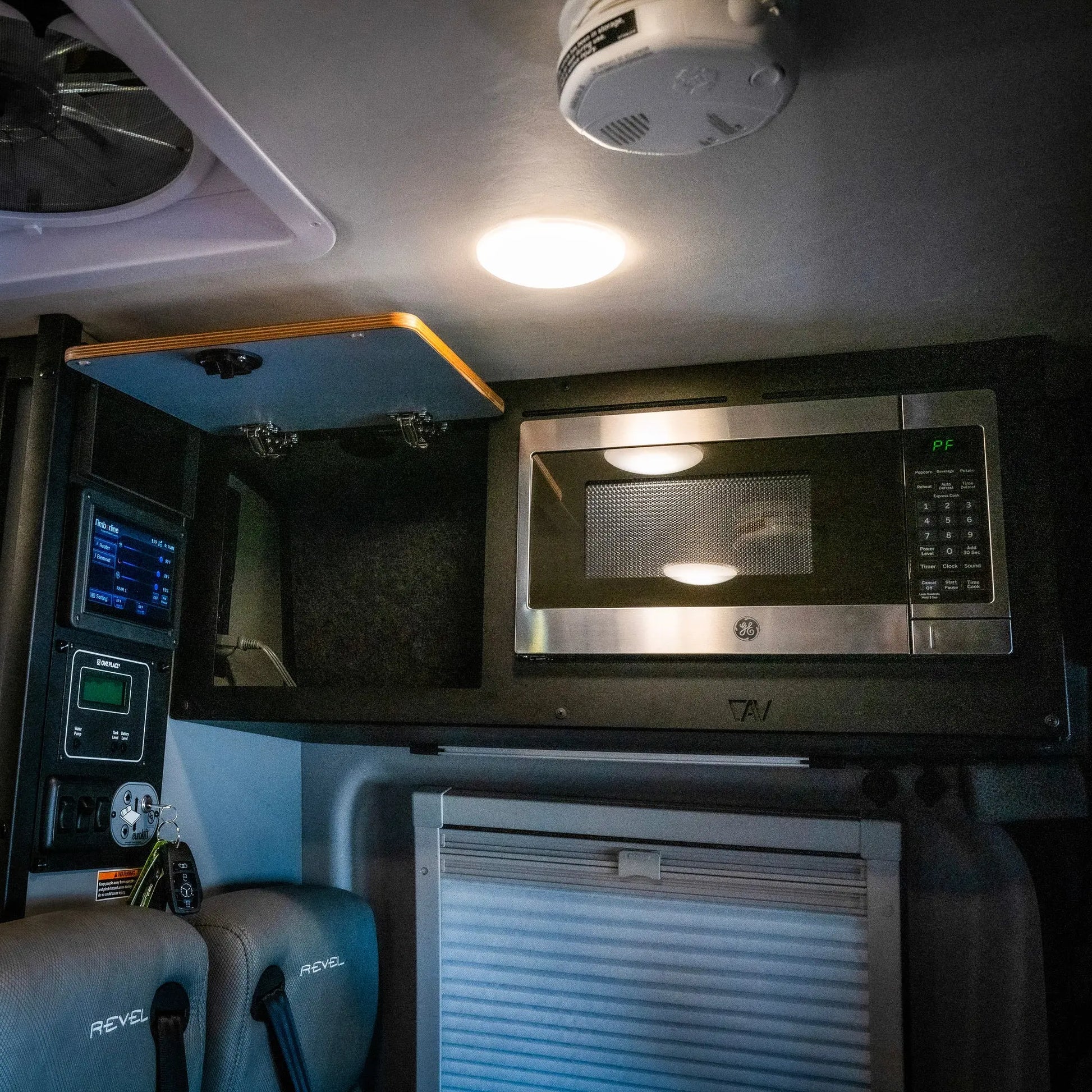 Microwave Overhead Cabinet Kit – 2025 Revel Canyon Adventure Vans