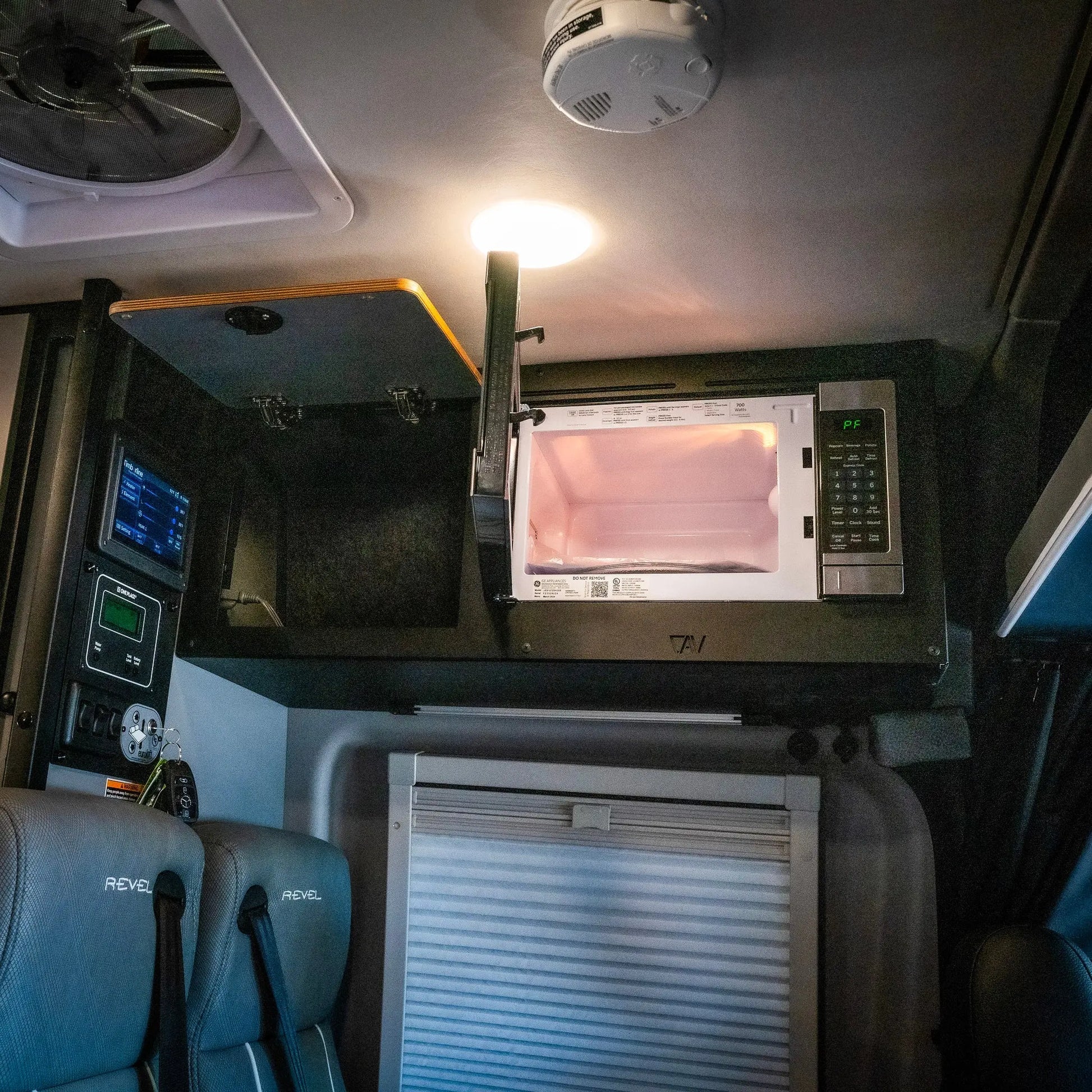 Microwave Overhead Cabinet Kit – 2025 Revel Canyon Adventure Vans