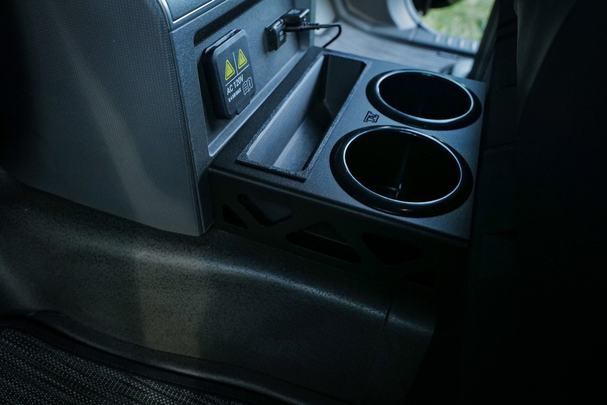 INEOS Grenadier Rear Seat Cup Holder + Storage Tray Canyon Adventure Vans