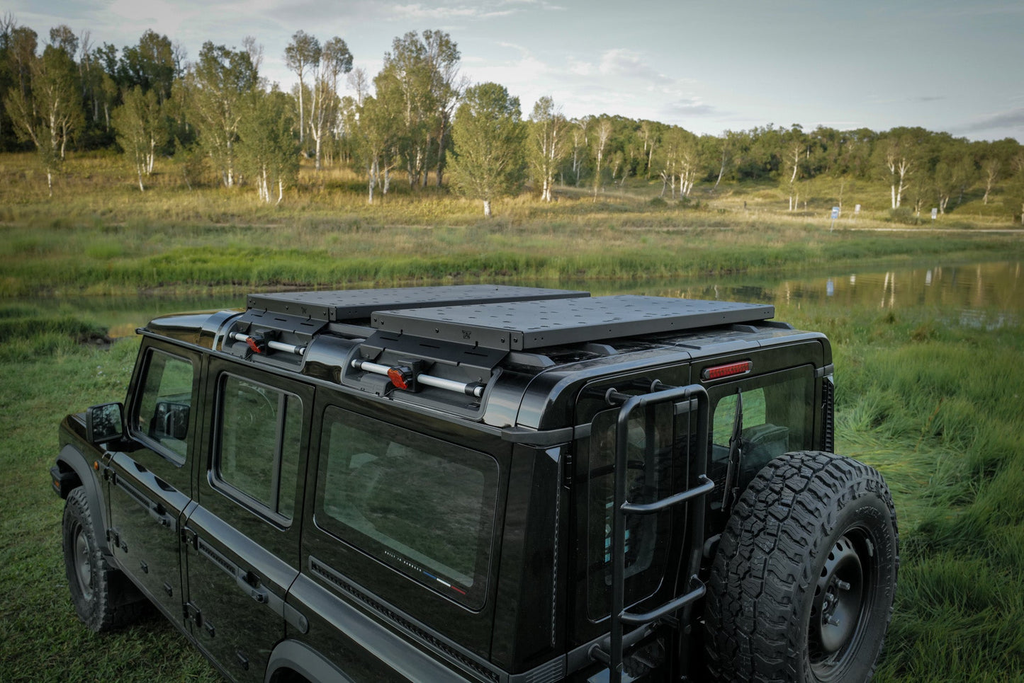 INEOS Grenadier Roof Platform + Quartermaster | Modular Gear Mount Canyon Adventure Vans