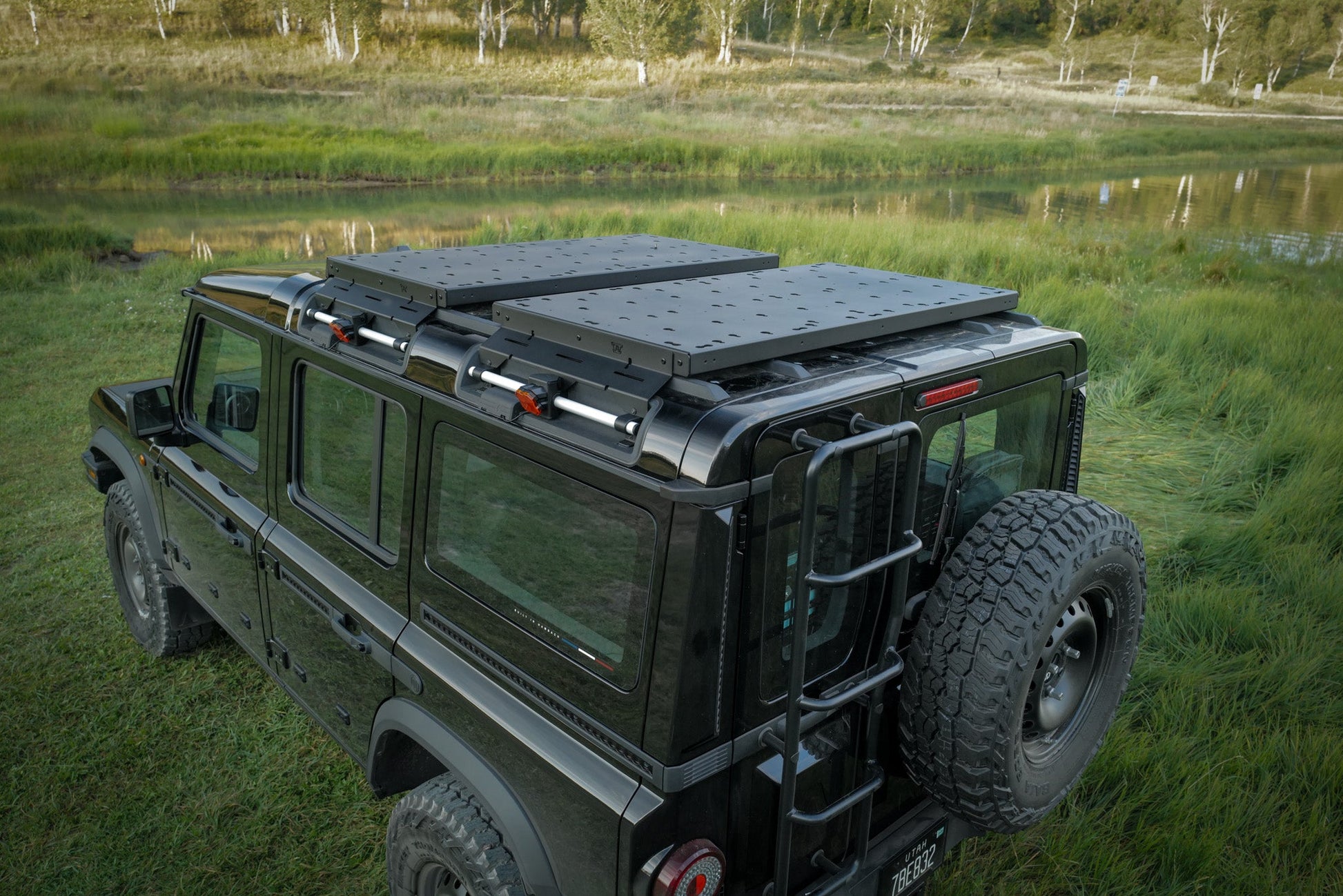 INEOS Grenadier Roof Platform + Quartermaster | Modular Gear Mount Canyon Adventure Vans
