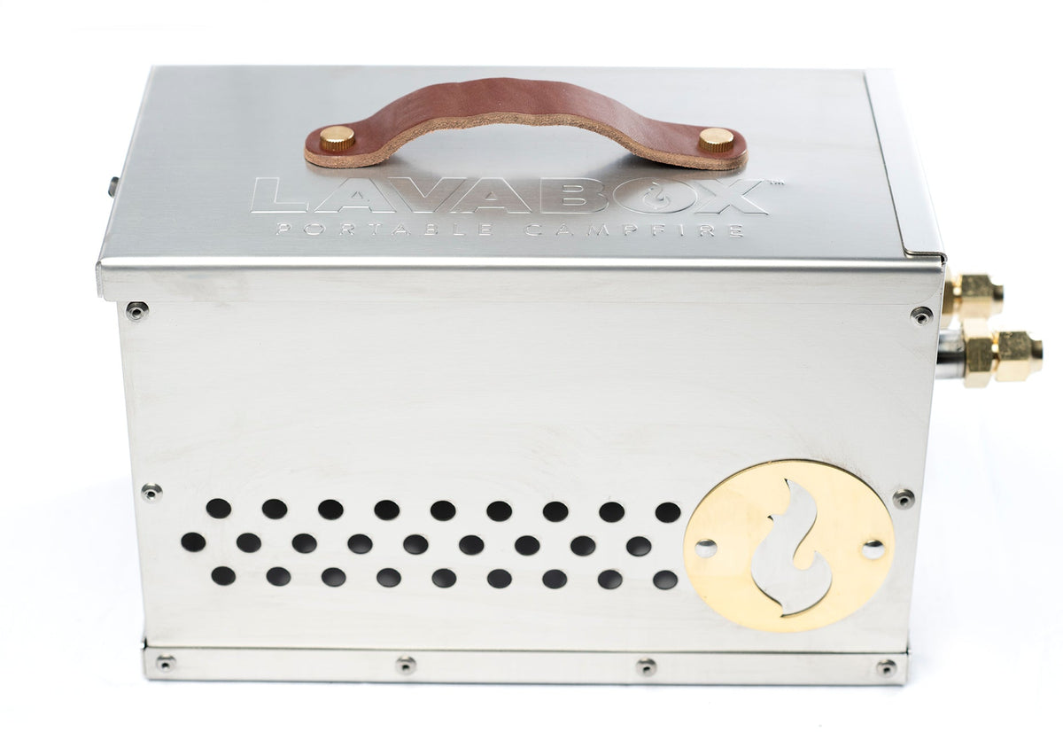 Reserve the Hekla now! The Hekla: 304 Sexy Stainless Steel LavaBox with Dual-Burner LavaBox Portable Campfire