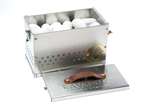 PRE-SALE ONLY! The Hekla: 304 Stainless Steel LavaBox with Dual-Burner LavaBox Portable Campfire