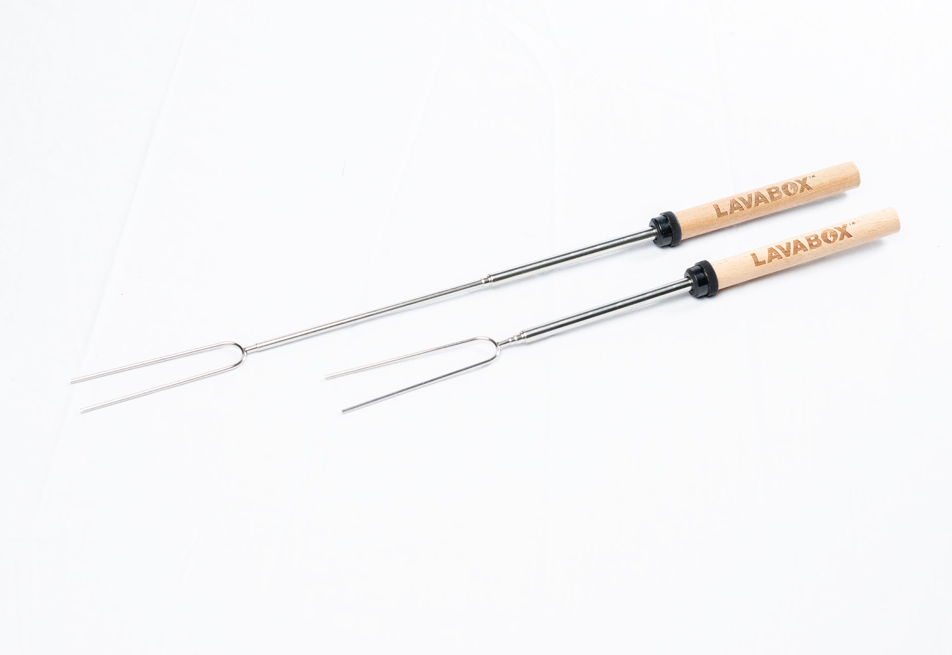 Nyx Styxx Telescoping Marshmallow Roasting Sticks: 2 Pack LavaBox Portable Campfire
