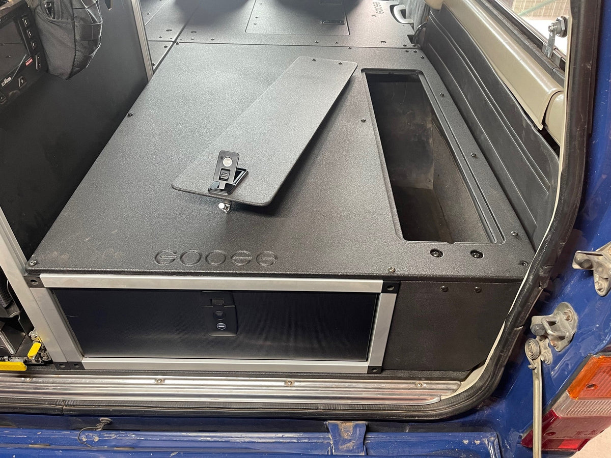 Toyota Land Cruiser 1980-1990 60 Series - Single Drawer Module with Fitted Top Plate - 22-3/16"W x 9-1/2"H x 40"D Goose Gear