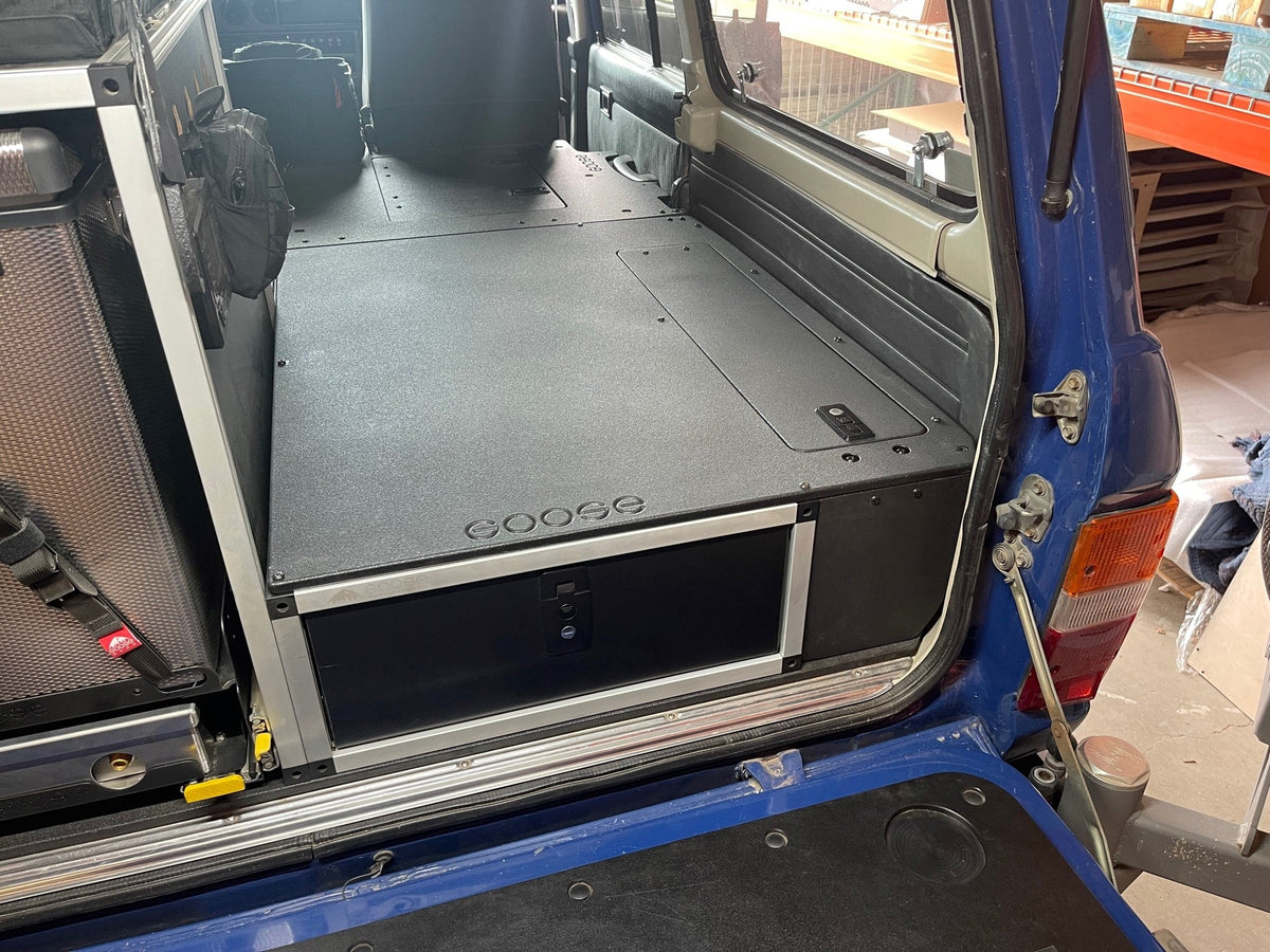 Toyota Land Cruiser 1980-1990 60 Series - Single Drawer Module with Fitted Top Plate - 22-3/16"W x 9-1/2"H x 40"D Goose Gear