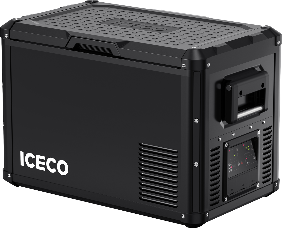 ICECO VL45ProD Dual Zone 12V Portable Fridge Freezer - Black Inca Overland Outfitters
