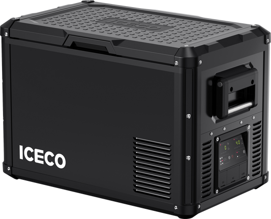 ICECO VL45ProD Dual Zone 12V Portable Fridge Freezer - Black Inca Overland Outfitters