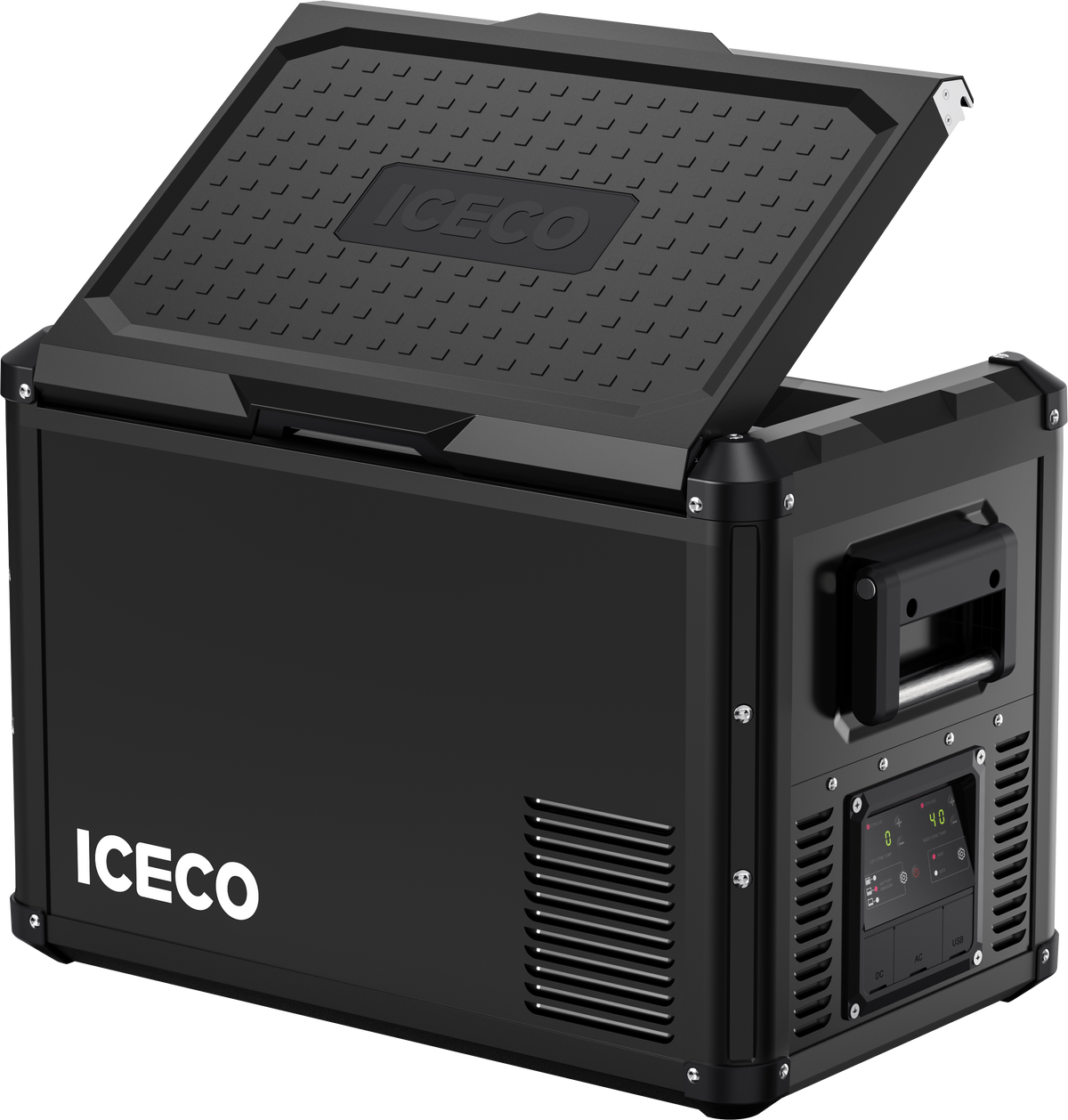 ICECO VL45ProD Dual Zone 12V Portable Fridge Freezer - Black Inca Overland Outfitters