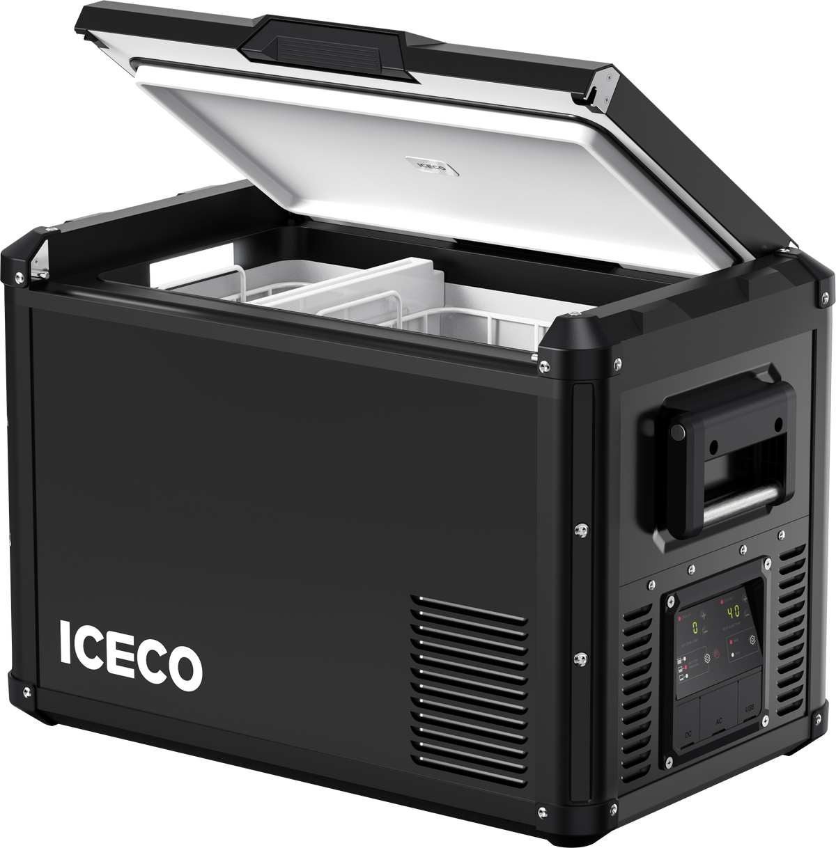 ICECO VL45ProD Dual Zone 12V Portable Fridge Freezer - Black Inca Overland Outfitters