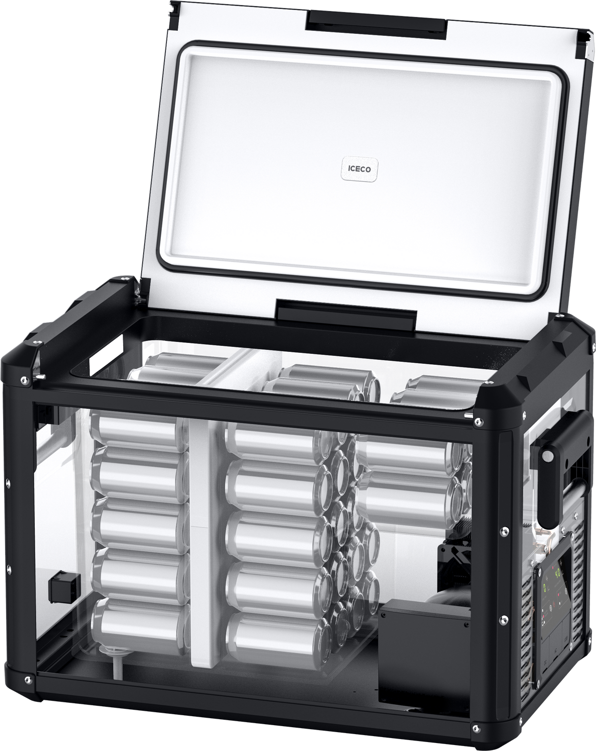 ICECO VL45ProD Dual Zone 12V Portable Fridge Freezer - Black Inca Overland Outfitters