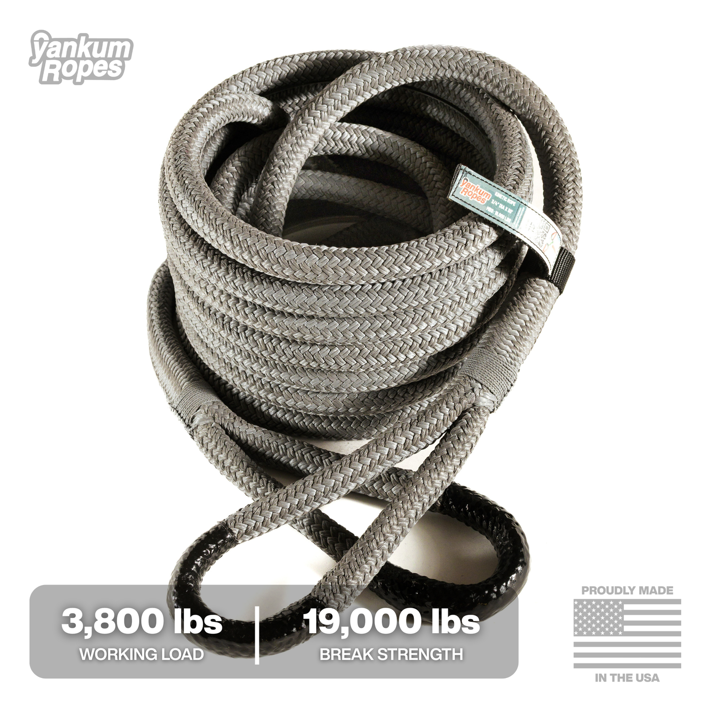 3/4" Kinetic Recovery Rope "Rubber Boa"