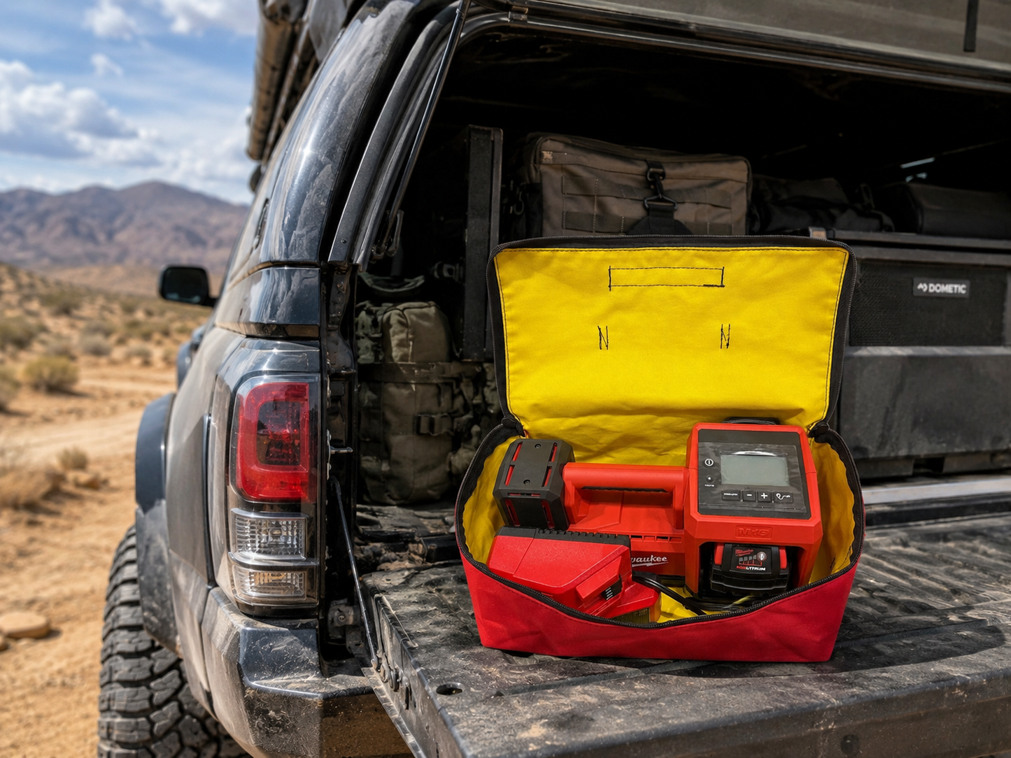 Milwaukee M18 Inflator Carrying Bag Overland Gear Guy