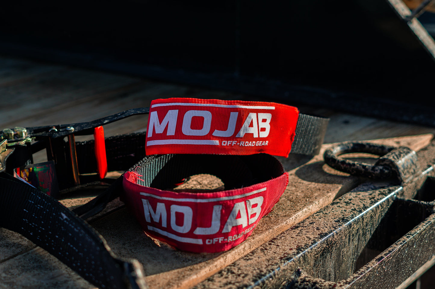 2" x 10' Ratchet Tie-Down (Closed hook) and 2'' x 39'' Axle Tie-Down Set (Pack of 4) (Lifetime Warranty) MOJAB OFFROAD