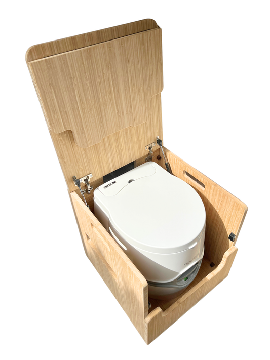 Porta Potti 565E/365 Curve Bamboo Toilet Lift top Cabinet Flat Pack Kit Weekender Outdoors