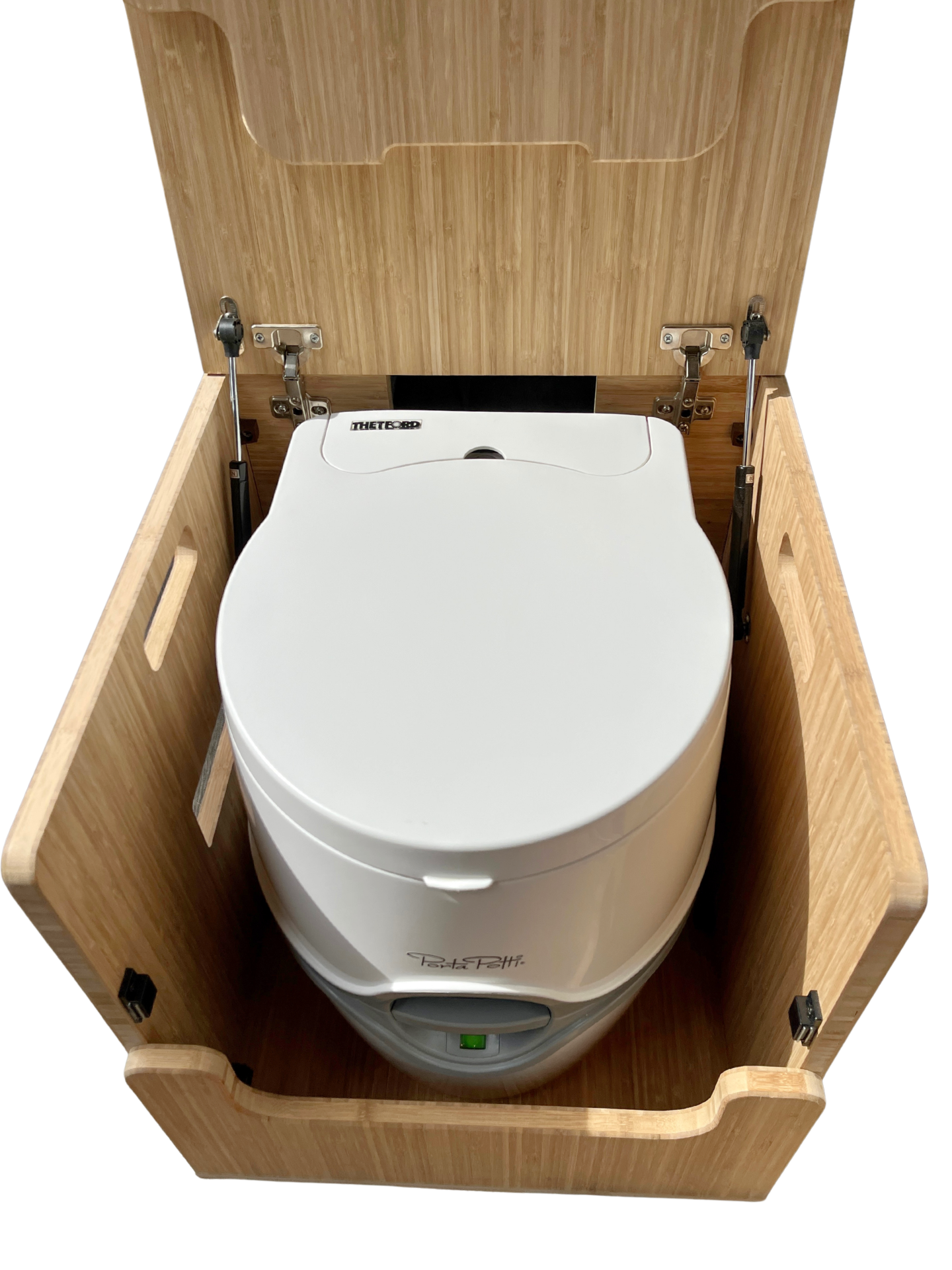 Porta Potti 565E/365 Curve Bamboo Toilet Lift top Cabinet Flat Pack Kit Weekender Outdoors